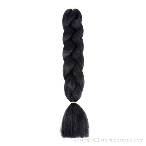 Factory best price Twist Hair Jumbo Braids 24inch 100g Synthetic Crochet Hair Braiding Hair for women 2020